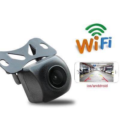 China Rearview Waterproof Wide Angle Waterproof Backup Radio Car Wifi Night Vision Reverse Camera for sale