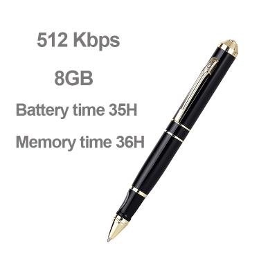 China New Small Ball Pen Drive 512Kbps HD Mini Digital Voice Recorder Interview Audio Recording Pen VR018_8GB for sale