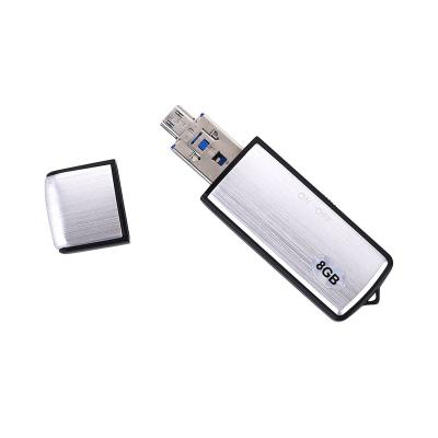 China 8GB OTG Function USB Digital Voice Recorder Hidden Audio Recording Device Battery Hidden Mini U Disk 512KBPS 8GB for sale