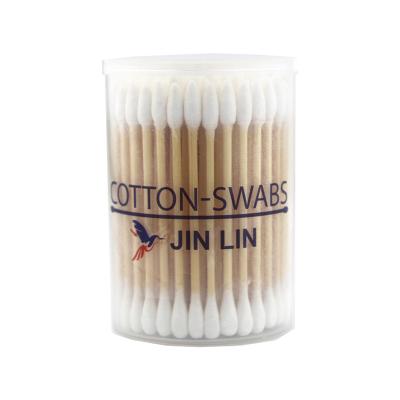 China Disposable china bamboo stick makers headed cotton swab for make up for sale