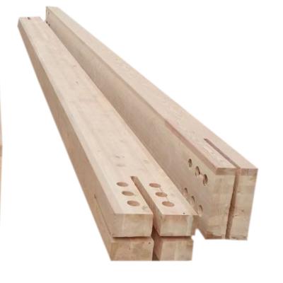 China High Quality Heat Insulation Glulam Load Beam Laminated Solid Wood Artificial Glulam Beams for sale