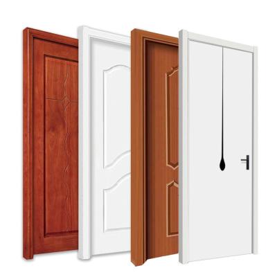 China High Quality Modern Solid Wood PVC Door High Security PVC Doors Decoration Modern Solid Wood Door for sale