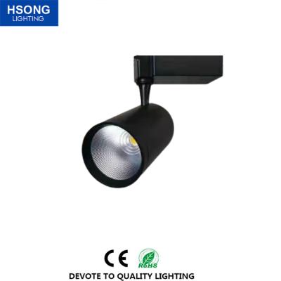 China 30W Modern Deep Anti-glare Led Track Spot Light 2/3 Wire Spotlights COB Led Track Light For Commercial Lighting for sale