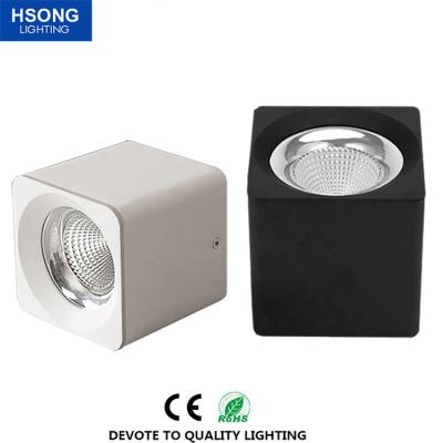 China Modern hot sale led outdoor mounted adjustable cob spotlight square ceiling downlight housing 12w for residential for sale