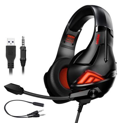 China Earphone Plextone R2 Gaming Headset RGB Lamp Lighting Gaming Headset with Volume Controller and Microphone Brazil for sale