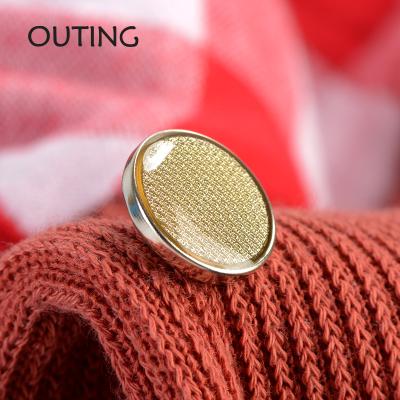 China 26L instant press button made of nickel-free zinc alloy, shiny light gold color, epoxy surface, high quality hardware garment trims for sale