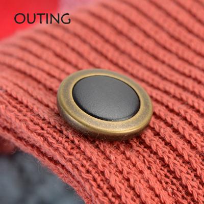 China 26 L nickel free metal snap press button, antic brass, black plastic top high quality hardware garment trims, customized design for sale