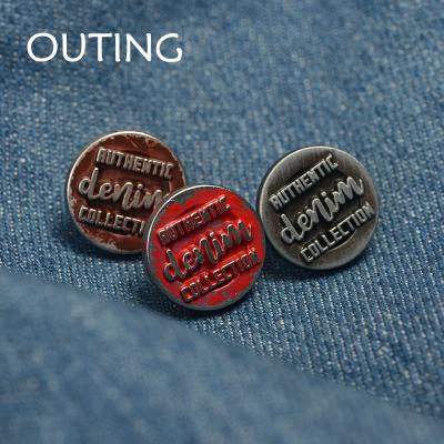 China Nickel Free Metal Jeans Button, Painted DTM Color, High Quality Hardware Trims, Fashion Design for sale