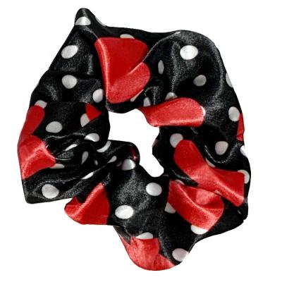 China Famous Brand Designer Oversized Scrunchies Wholesale Custom Made Soft/Comfortable/Eco-Friendly Satin Silk Hair Band Accessories For Women Girls for sale