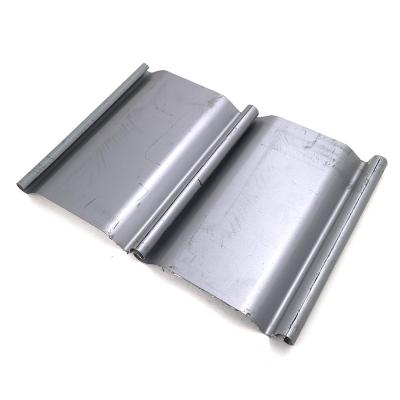 China Industrial Practical Design Machine Stamping Warehouse Roll Up Door Part Galvanized Iron End Slat for sale