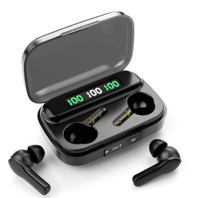 China TWS (True Wireless Stereo) In Ear Headphone BT 5.1 TWS Earbud Wireless Headphones With Case Power Bank Earphone 9D Charging Stereo LED Display With MIC for sale