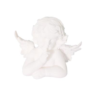 China Europe Christmas Bisque Ceramic Unpainted Angel For Home Decor Ornament for sale