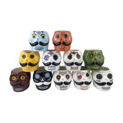 China Europe Style New Factory Ceramic Skull Halloween Decoration for sale