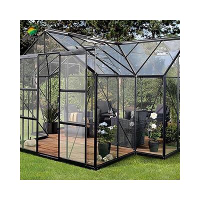 China Garden Glass Or Greenhouse Agricultural / Poly Film Comercial Mini Greenhouse Galvanized Steel Greenhouse for sale