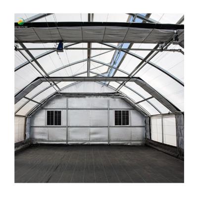 China Growing Plants Light Deprivation Greenhouse With Hydroponic Bucket Commercial Greenhouses Diffuse Greenhouse for sale