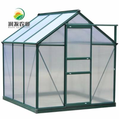 China Horticulture Aluminum Polycarbonate Garden Greenhouse With Hydroponic System Planting Home Green House For Sale for sale