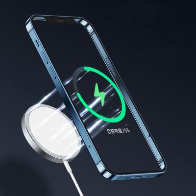 China Portable Wireless Magnetic Charging Charger Safe Phone Wireless Holder For iPhone 12 for sale