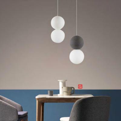 China Modern Simple Decorate Nordic Ball Chandelier Metal Iron Pendant Light for sale