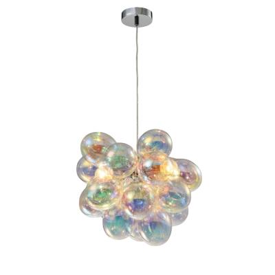 China Modern Eco-friendly Living Room Decoration Blow Ball Bubble Blown Glass Pendant Light Fixtures Chandelier for sale