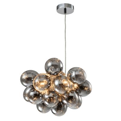 China Modern Nordic Murano Glass Ball Chandeliers Hanging Light Nordic Eco-friendly Blown Glass Ball Chandeliers for sale