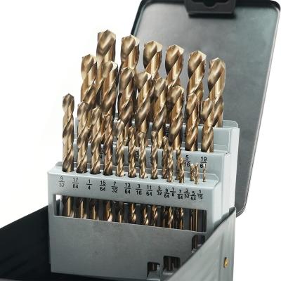 China Iron Cobalt Drill Bit Set 29Pcs, High Speed Steel Tool for Hardened Metal, Stainless Steel for sale