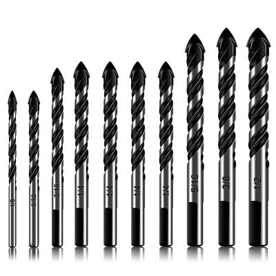 China Masonry Drilling 10-Piece Masonry Drill Bits Set for Tile Glass Ceramic Brick Wood for sale