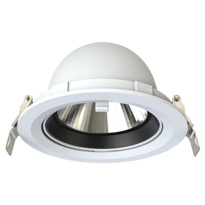 China Modern COB Recessed Ceiling Spotlight 15W 25W 30W 40W 50W Adjustable Anti Glare Led Spotlight Lamp for sale