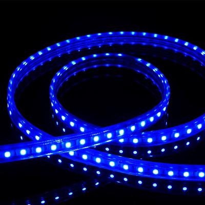 China Residential Waterproof High Voltage Led Strip Light SMD5050 IP65 8W 230V Smart Strip Lights for sale