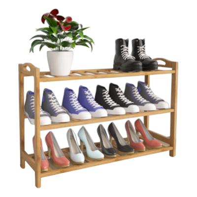 China (Other) Amazon Hot Selling Modern Design 3 Tier Adjustable Shoe Rack Bamboo Organizer for sale