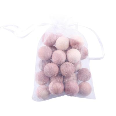 China Factory Price Selling Cedar Air Balls Cedar Balls Insect Repellent Hot Viable Aromatic Scented Wood Diffuser Wooden Ball for sale