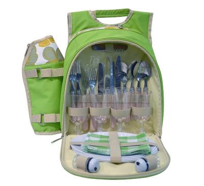 China 4 Person Outdoor/Travel Picnic Cooler Backpack with Picnic Sets for sale