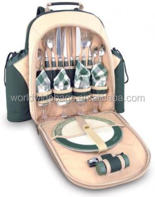 China Popular Design Polyester Picnic Bag Set Thermal Cooler Bag for sale