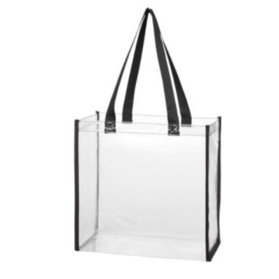 China Large Capacity CLEAR TOTE BAG WOMEN SHOPPING BAG REUSABLE BAG for sale