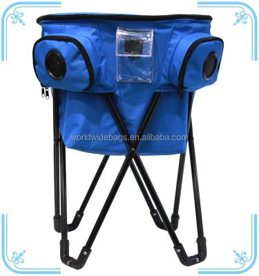 China Food Polyester Collapsible Barrel Cooler Bag On Stand With Speakers for sale