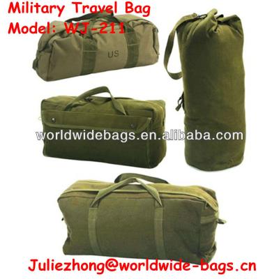 China Military canvas travel bag for sale