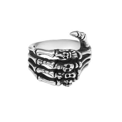 China European and American Skeleton Dark Punk Bone Ring Claw Ring Retro CLASSIC Gothic Ornaments for sale