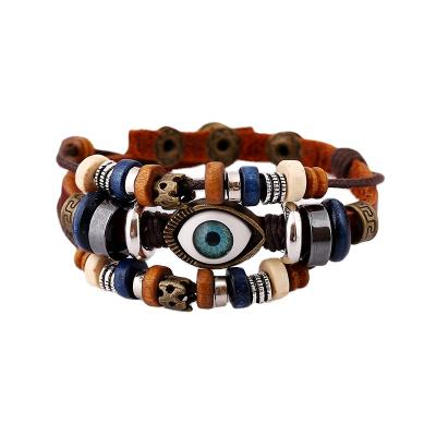 China BOHEMIA China Supply Handmade Beaded Eyes Whip Bracelet for sale