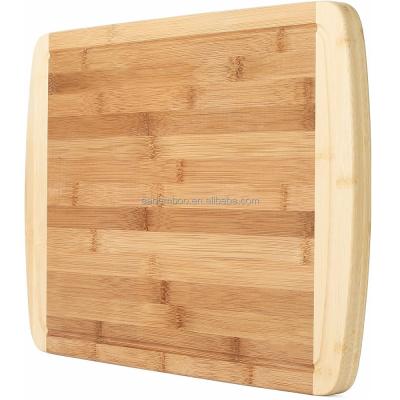 China Viable wholesale rectangle cutting board bamboo extra wide and thick chopper for sale