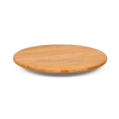 China Sustainable Bamboo Lazy Susan Rotating Serving Tray Cabinet Organizer for sale