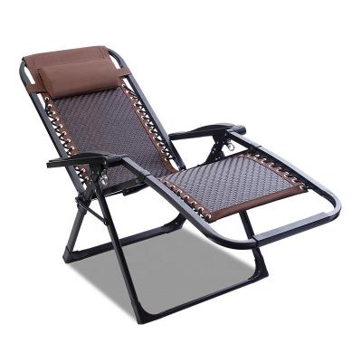 China Portable Outdoor Portable Steel Folding Zero Gravity Beach Garden Convertible Extended Lounge for sale