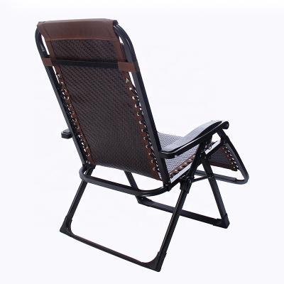 China Best Portable Steel Folding Weightless Beach Chair Extended Outdoor Beach Lounge Chairs for sale