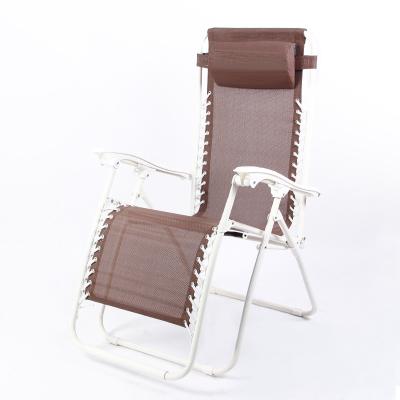 China Modern Factory Wholesale Weightless Outdoor Folding Extended Lounge Chair With Pillow for sale