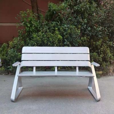 China BK-1023 New View Aluminum Outdoor Metal Furniture Patio Park Garden Bench Porch Path Chair Modern Style for sale