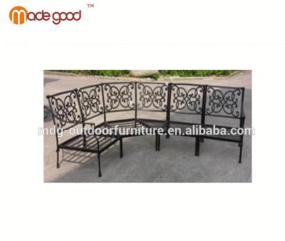 China Garden Set Furniture Cheap Classic Sofa Set Living Room Furniture Aluminum Quarter Round Sectional Sofa for sale