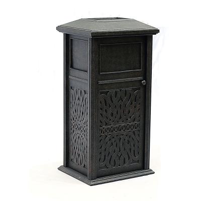 China High quality viable hot saling European style trash can metal trash can outdoor hotel trash can for sale