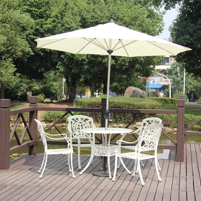 China Garden set metal garden furniture manufacturers white and black set for sale