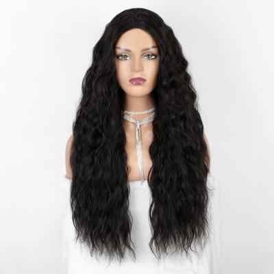 China Heat Resistant Fiber Hair Synthetic Lace Front Wigs For Black Women Aliblisswig Natural Look Ready To Ship 30