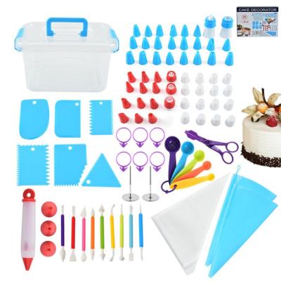 China Viable 85Pcs Diy Party Pastry Bags Nails Cream Spatula Frosting Set Kits Baking Decorating Supplies Molds Cake Tools for sale