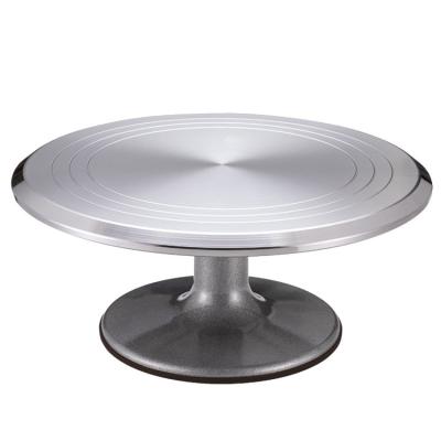 China Durable 12 Inch DIY Alloy Aluminum Turntable Baking Decorating Supplies Racks Harden Tools for sale