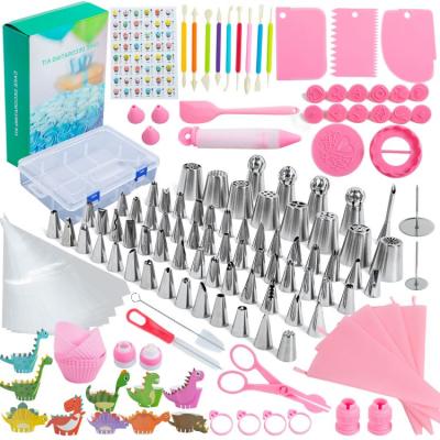 China 146PCS Sustainable DIY Sprinkler Kits Fondant Cupcake Scraper Spatula Baking Decorating Supplies Molds Cake Tools for sale